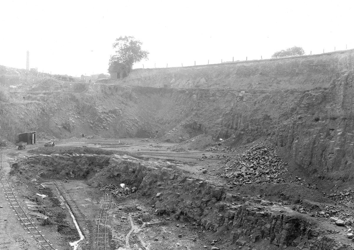 Sep 1924 - Basalt quarry, Doseley, Coalbrookdale. Looking N.