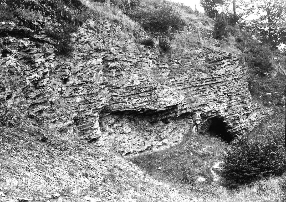Jul 1925 - Ddol-hir Limestone Quarry, about 1 m. S. of Llansant-ffraid-Glyn-Ceiriog. Looking SE.