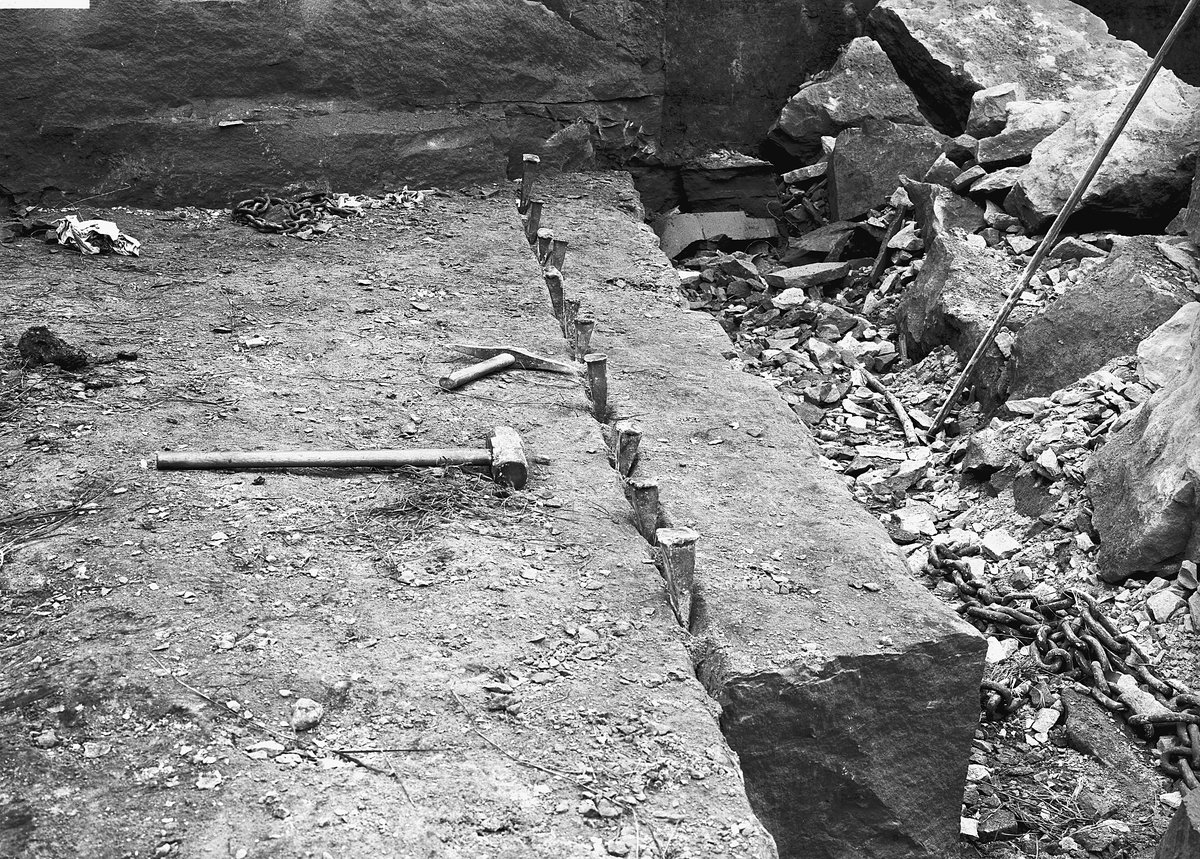 Aug 1930 - Mansfield White Quarry, Mansfield, Nottinghamshire. Looking south.