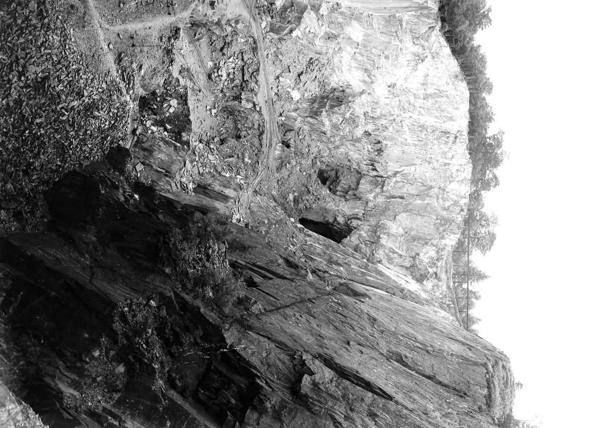 Aug 1935 - Hodge Close Quarry (Green Slate Co.) Upper Tilberthwaite. Looking NNE., submitted by Buddle-Bot on 08-11-2025.
Bgs No. P206651; Rhodes, J.; © Crown. Image & Text: BGS Geoscenic, under OGL V2 License http://bit.ly/462AXmV Aug 1935 - Hodge Close Quarry (Green Slate Co.) Upper Tilberthwaite. Looking NNE.