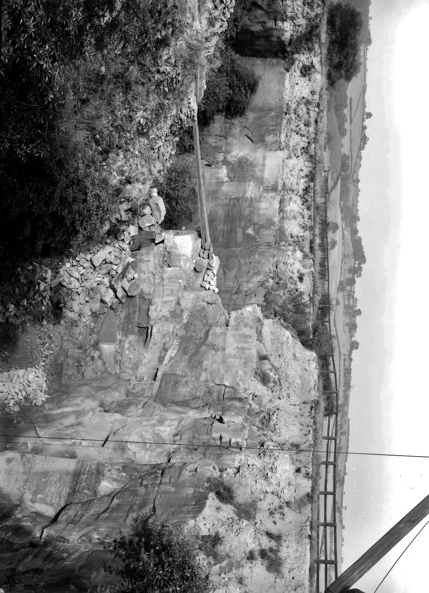 Sep 1936 - Sandstone quarry, Great Houghton. Looking NE.