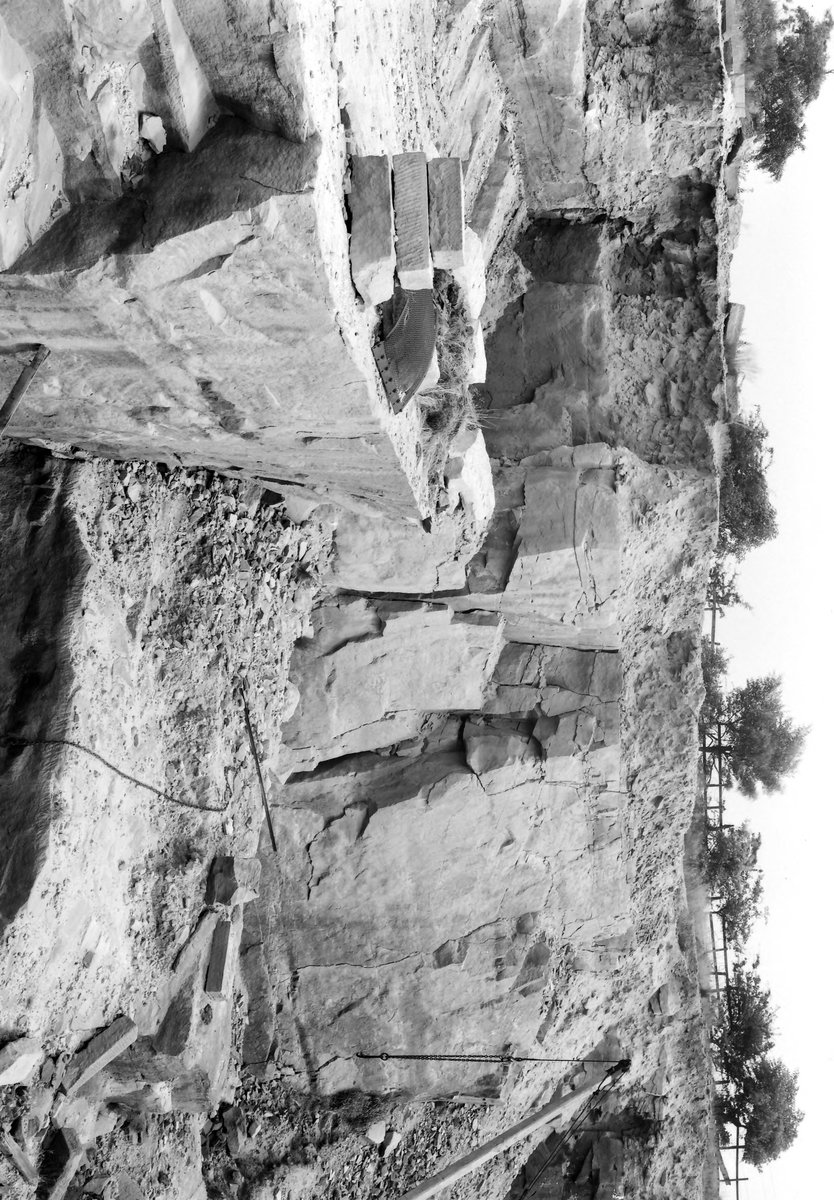 Aug 1936 - Old quarry, Woolley Edge. Looking E., submitted by Buddle-Bot on 08-11-2025.
Bgs No. P206944; Rhodes, J.; © Crown. Image & Text: BGS Geoscenic, under OGL V2 License http://bit.ly/462AXmV Aug 1936 - Old quarry, Woolley Edge. Looking E.