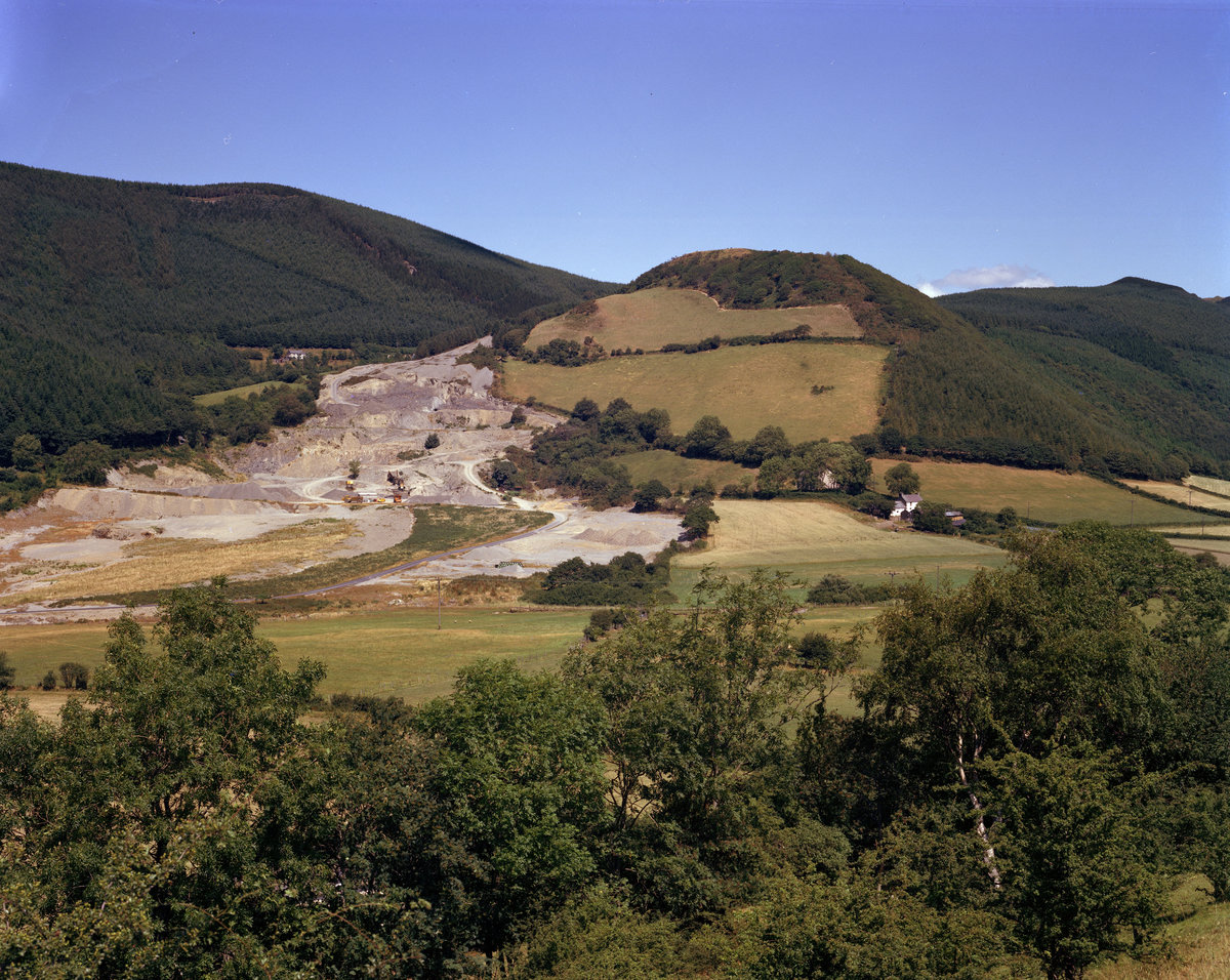 1976 - Dollwen, below Goginan. Looking NE.
