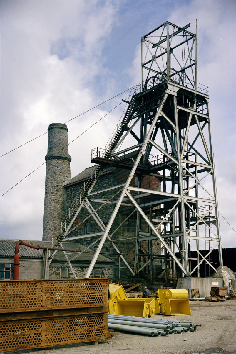 1980 - South Crofty Mine, Robinson's Shaft.