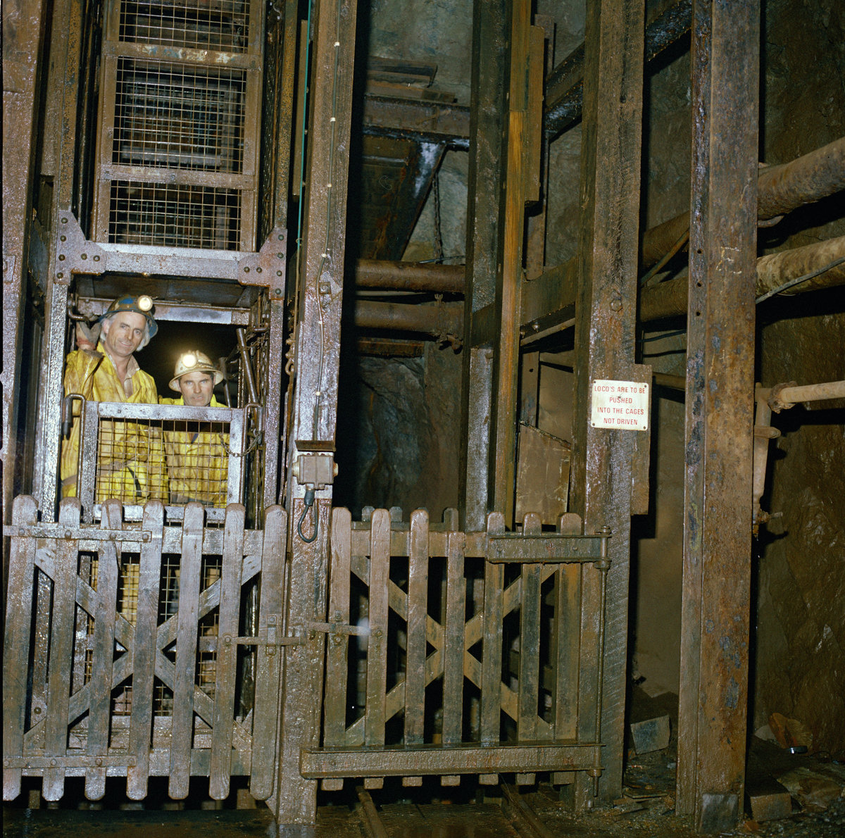 1980 - South Crofty Mine, Robinson's Shaft, 380 fm. level.