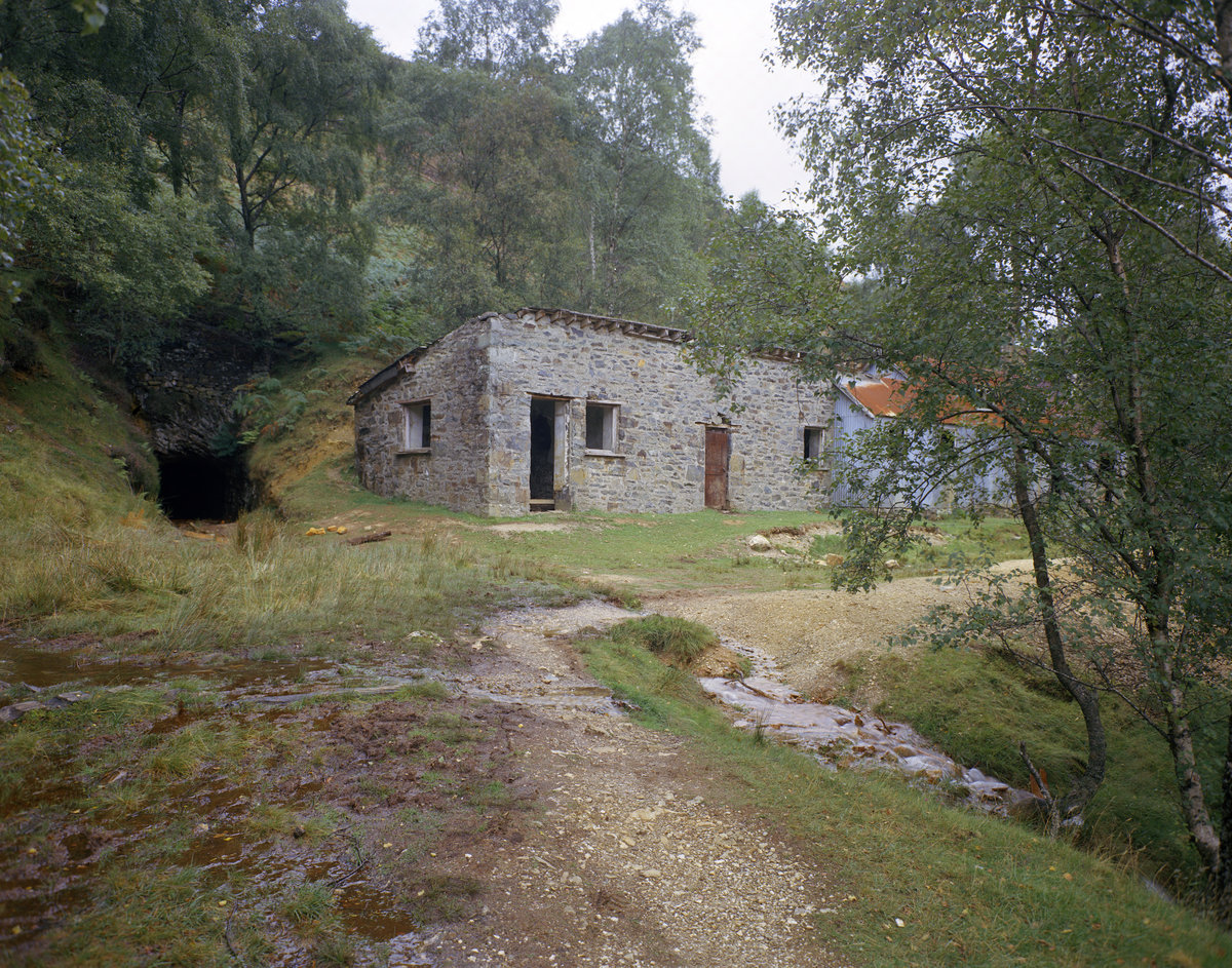 Sep 1974 - Gwynfynydd Gold Mine. Looking NNE.