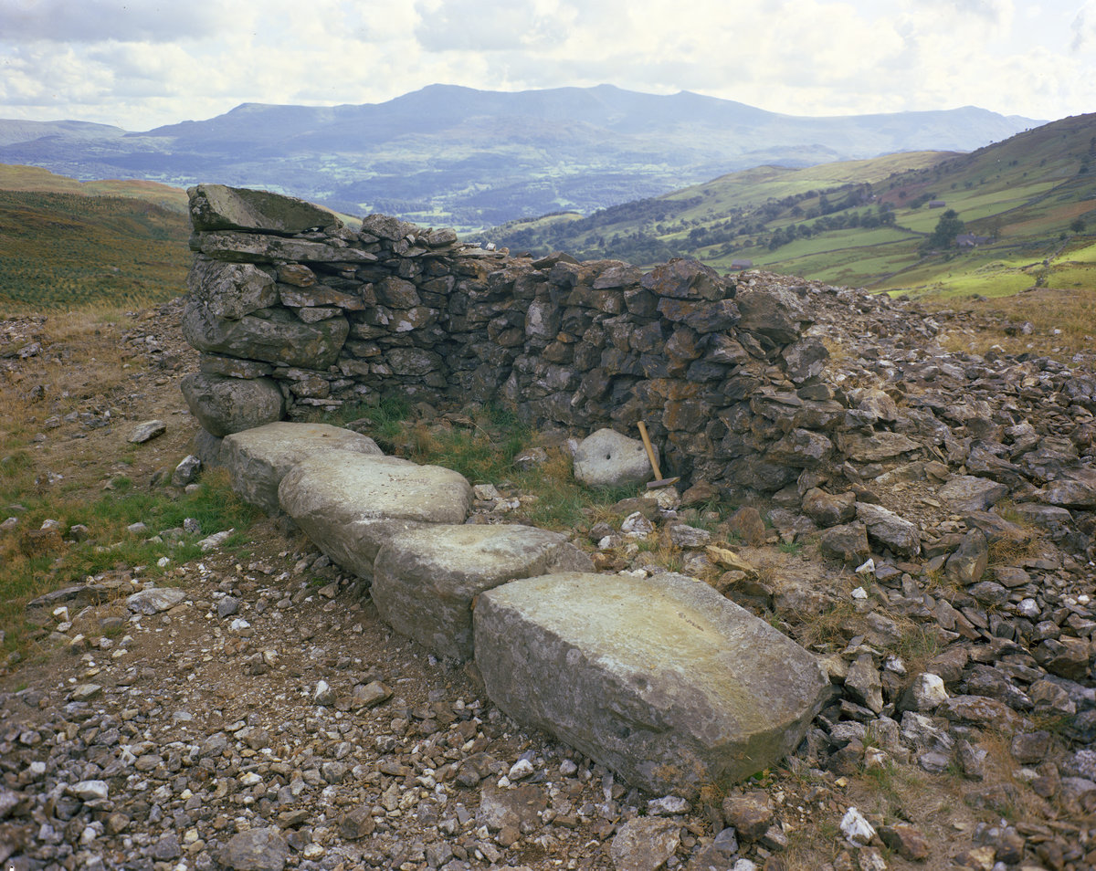 Sep 1975 - In new forest at the head of Blaen-y-cwm, Caegwernog Mine. Looking S.