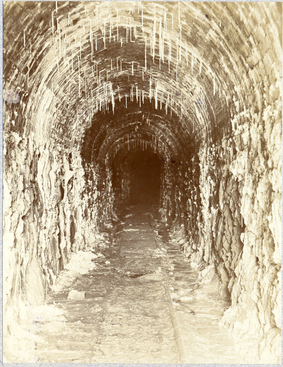 1908 - Aberllyn Mine, Llanrwst. Stalactites grown in six years., submitted by Buddle-Bot on 08-11-2025.
Bgs No. P245990; Cooke, L.H.; © NERC. Image & Text: BGS Geoscenic, under OGL V2 License http://bit.ly/462AXmV 1908 - Aberllyn Mine, Llanrwst. Stalactites grown in six years.