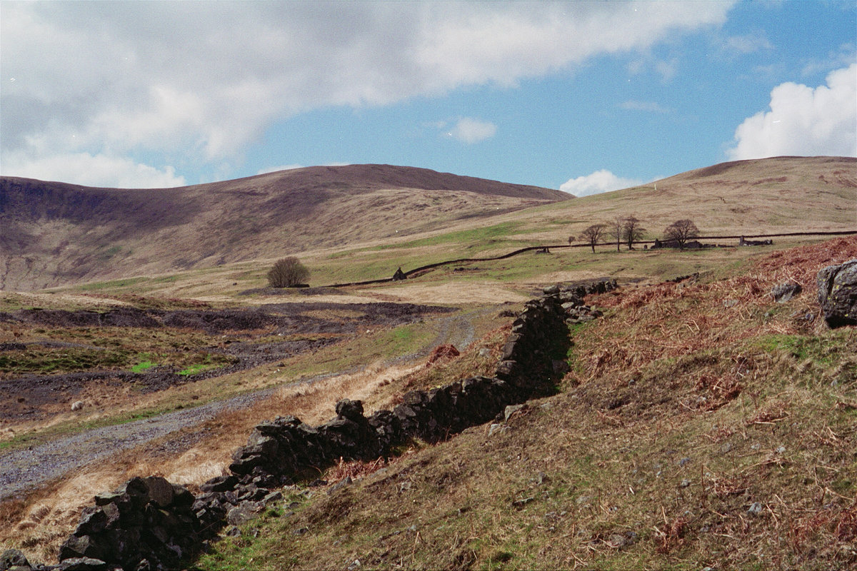 1995 - Abandoned cottages at Woodhead Lead Mine, Carsphairn, south-west Scotland.